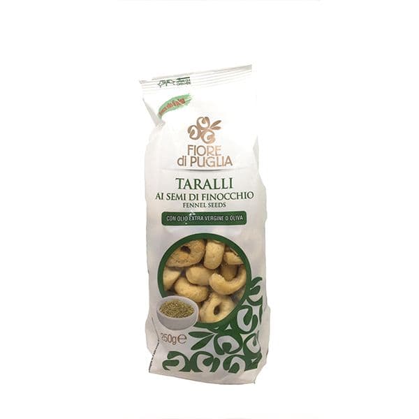 Taralli Pugliesi ai Semi di Finocchio con Olio Extravergine di Oliva (250 g)