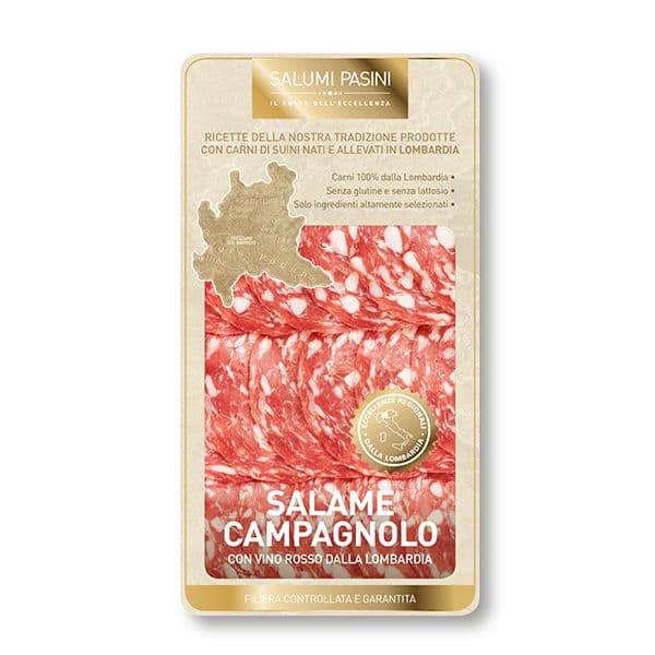 Salame Campagnolo con Vino Rosso Dalla Lombardia (60 g)