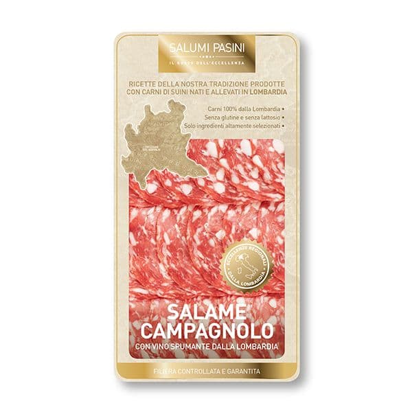 Salame Campagnolo con Vino Spumante Dalla Lombardia (60 g)