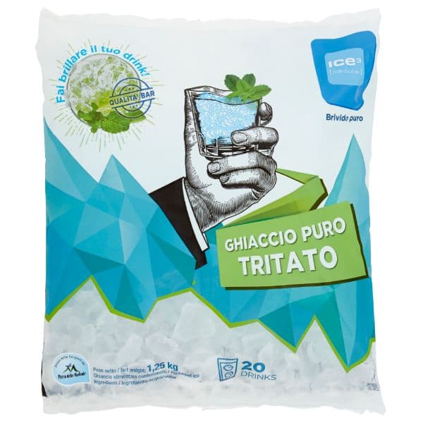 Ghiaccio tritato Ice Cube (Confezione da 1,25 Kg)