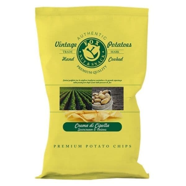 Patatine Crema di Cipolla - Fox Nut&Snack (40 g)