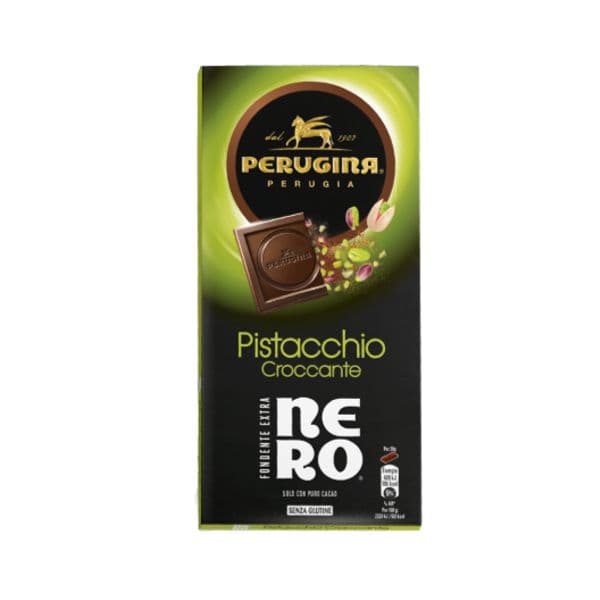 Cioccolato Perugina Extra Fondente con Pistacchio Croccante Gluten Free (85 gr) 