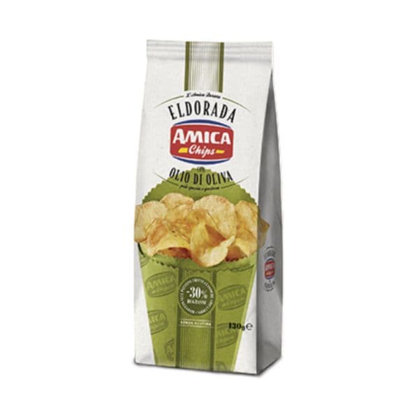 Patatine Eldorada Amica Chips Olio di Oliva (130 gr)