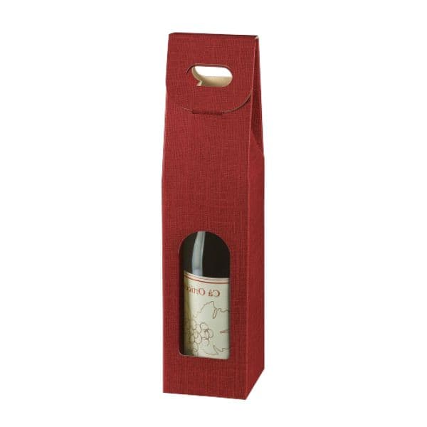 Scatola per una Bottiglia di Vino in Cartone (vari colori)