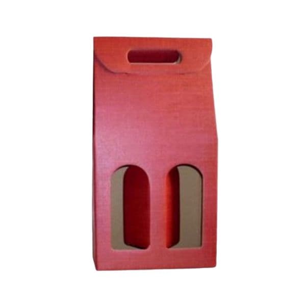 Scatola per Due Bottiglie di Vino in Cartone (vari colori)