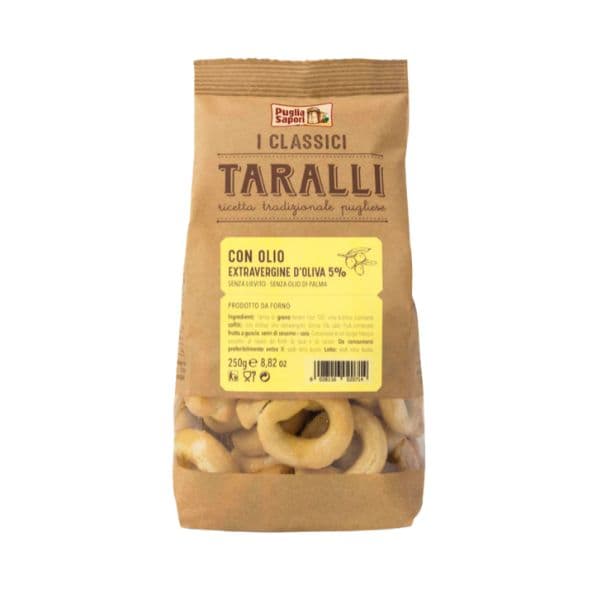 Taralli all'Olio Extravergine d'Oliva - Puglia Sapori (200 g)