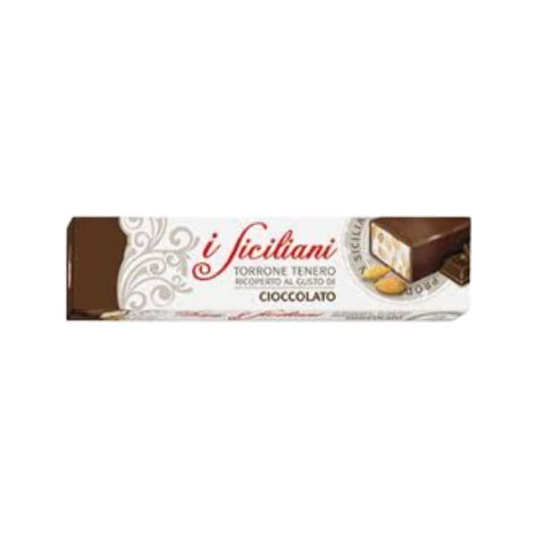 Torrone Tenero alle Mandorle Ricoperto al Gusto di Cacao (150 g)