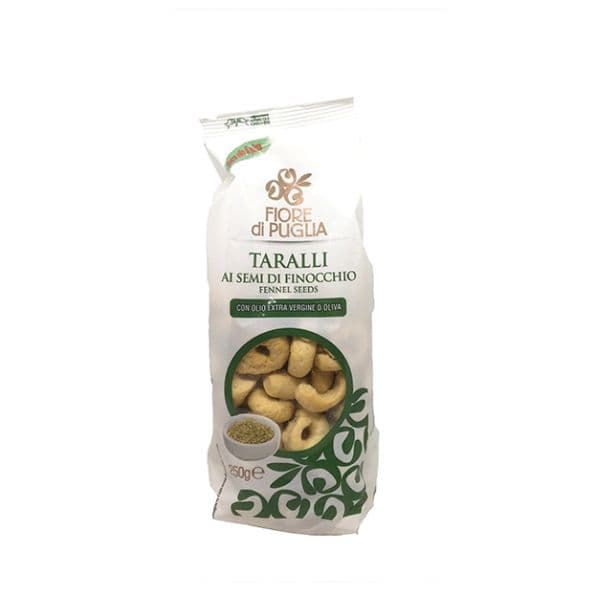 Taralli Pugliesi ai Semi di Finocchio con Olio Extravergine di Oliva (250 g)