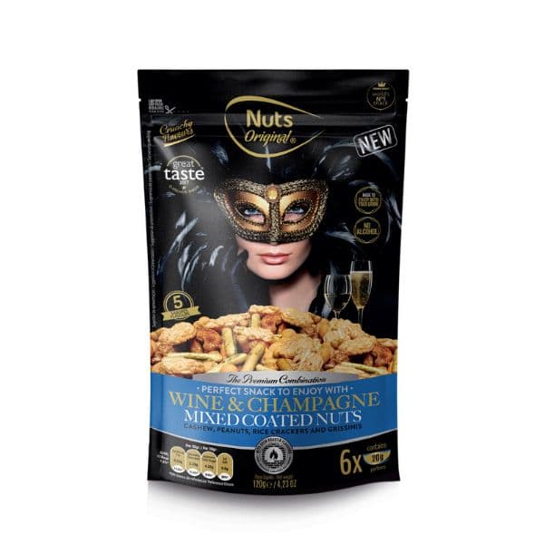 OUT OF STOCK - Wine & Champagne Mix - Noccioline ed Anacardi Tostati Gusti Assortiti (120 g)