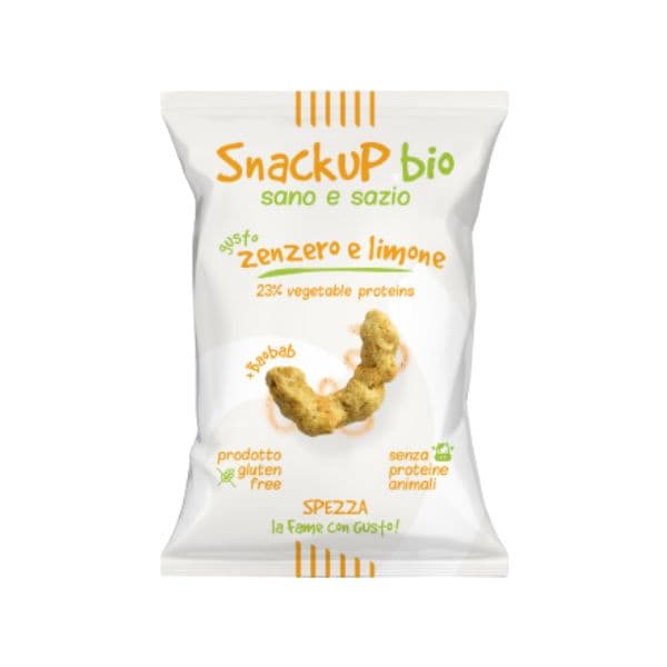 OUT OF STOCK - Snack Up Bio - Snack Proteico Vegan Gluten Free Zenzero e Limone (50 g)