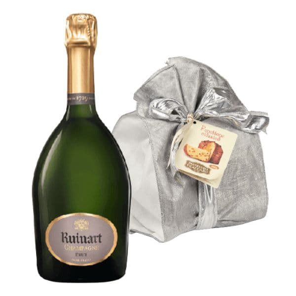 Kit Natalizio - Champagne AOC R de Ruinart Brut e Panettone Classico (750 g)