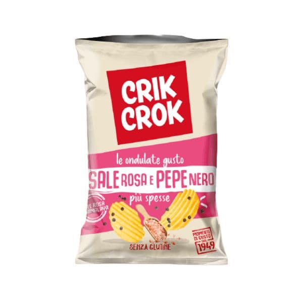 Crik Crok Ondulate Sale Rosa e Pepe Nero (70 g)