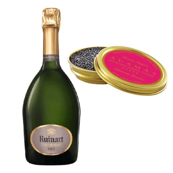 Kit Natalizio - Champagne AOC R de Ruinart Brut e Caviale Oscietra (10 g)
