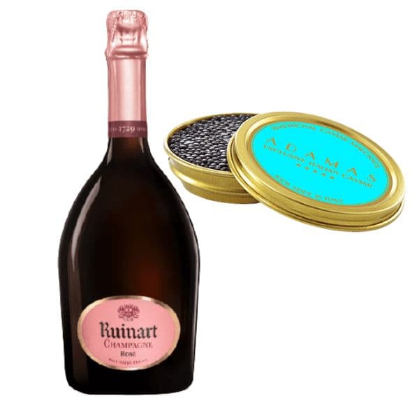 Kit Natalizio - Champagne AOC Rosé Brut e Caviale Aqua (30 g)