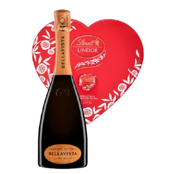 Kit Amore - Franciacorta DOCG Grande Cuvèe Alma Brut - Bellavista + Lindt (96g)