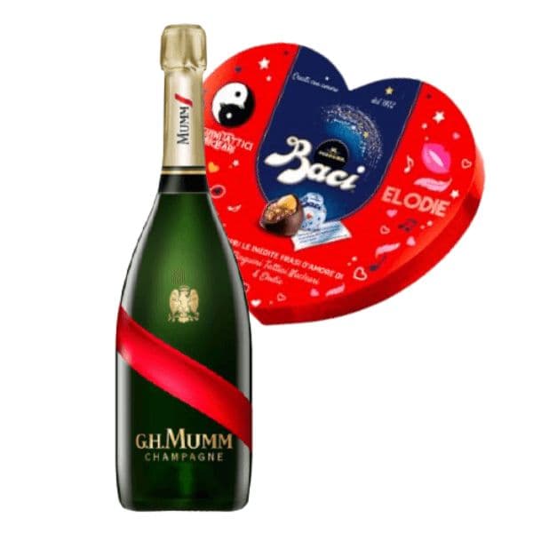 Kit Amore - Champagne AOC Grand Cordon Brut + Baci Perugina (150 g) 