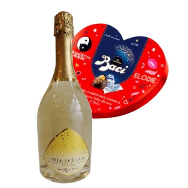 Kit Amore - Conegliano Valdobbiadene DOCG Spumante Bianco Millesimato Extra Dry + Baci Perugina (150 g)