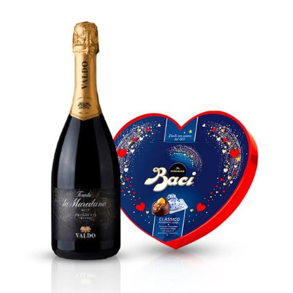 Kit Amore - Prosecco Treviso DOC e Baci Perugina Linea Cuori (100 g)
