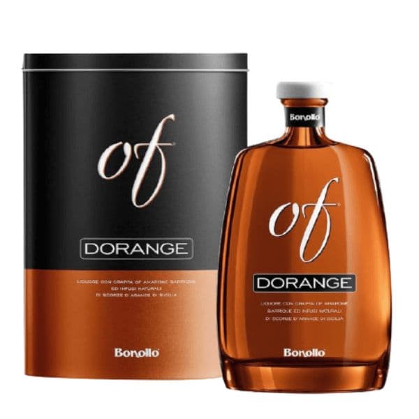 Dorange OF Liquore Aromatizzato alle Scorze di Arance Siciliane (Astucciato) (70 cl)
