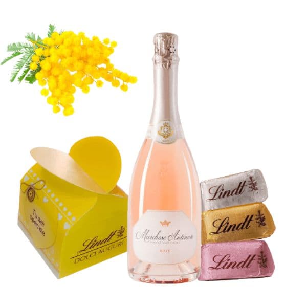 Exclusive Kit Festa Della Donna - Franciacorta DOCG Rosè e Cioccolato Lindt
