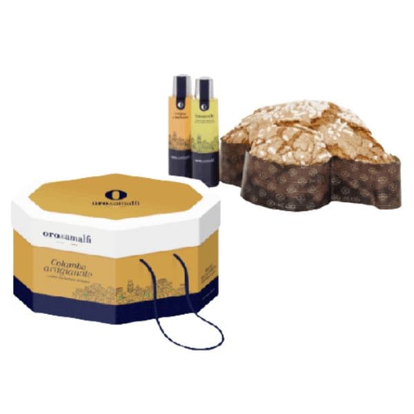 Kit Pasquale - Colomba alle Albicocche Orodiamalfi (1 Kg) e 2 Mignon Liquore (10 cl)