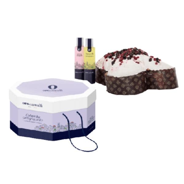 Kit Pasquale - Colomba Artigianale ai Frutti di Bosco Orodiamalfi (1 Kg) e 2 Mignon Liquore (10 cl)