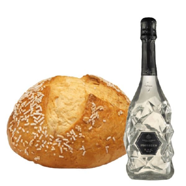 Kit Pasquale - Prosecco Doc Spumante Extra Dry Bio Vegan e Focaccia