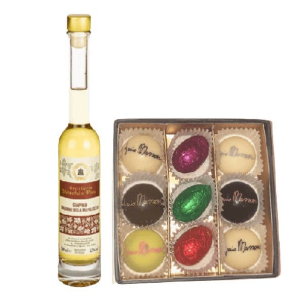 Kit Pasquale - Grappa di Amarone e Praline e Ovetti Pasquali