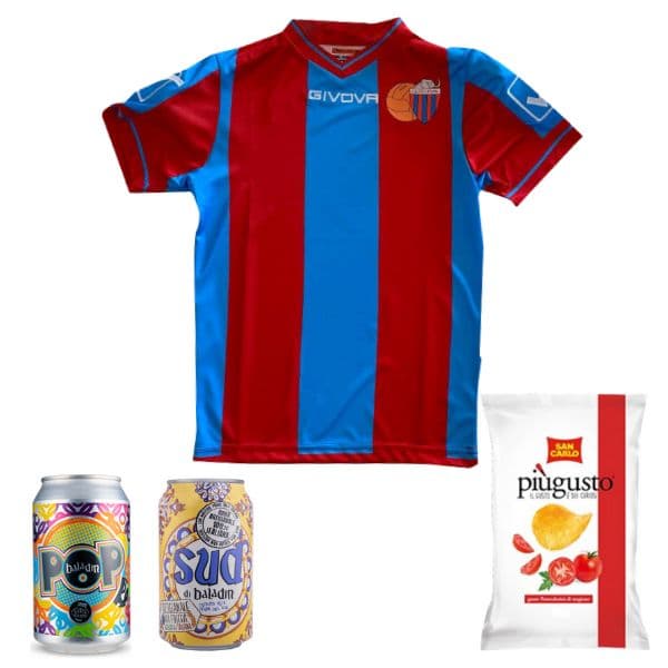 Kit Calcio Catania - Prima Maglia, Birre Baladin e Patatine 