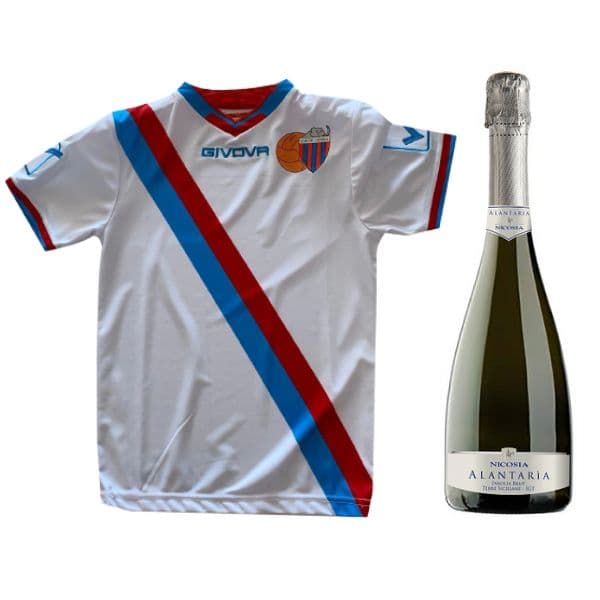 Kit Calcio Catania - Seconda Maglia Stagione18/19 e Spumante Brut 