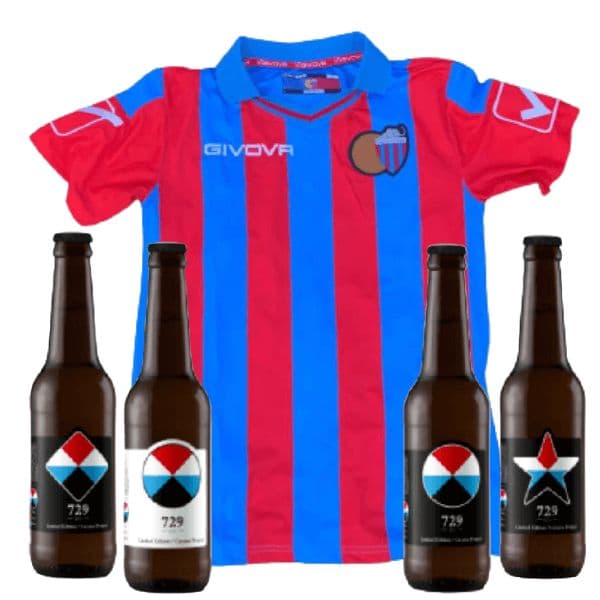 Kit Catania Calcio - 3 birre 729 Limited Edition Blonde Ale (33 cl) e Maglia Stagione 2020/21