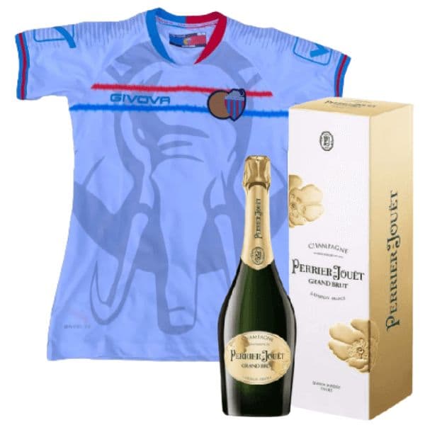 Kit Catania Calcio - Champagne AOC Grand Brut Perrier-Jouët e Maglia Stagione 2020/2021