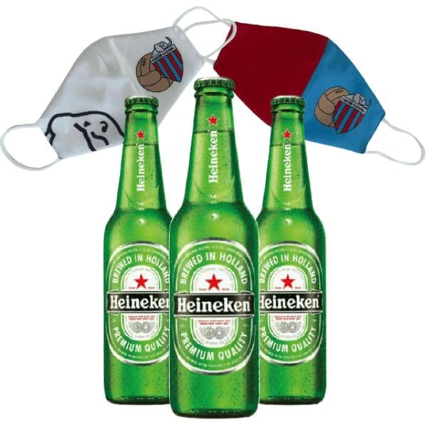 Kit Catania Clacio - Heineken 3 pezzi e Mascherina Catania Calcio 