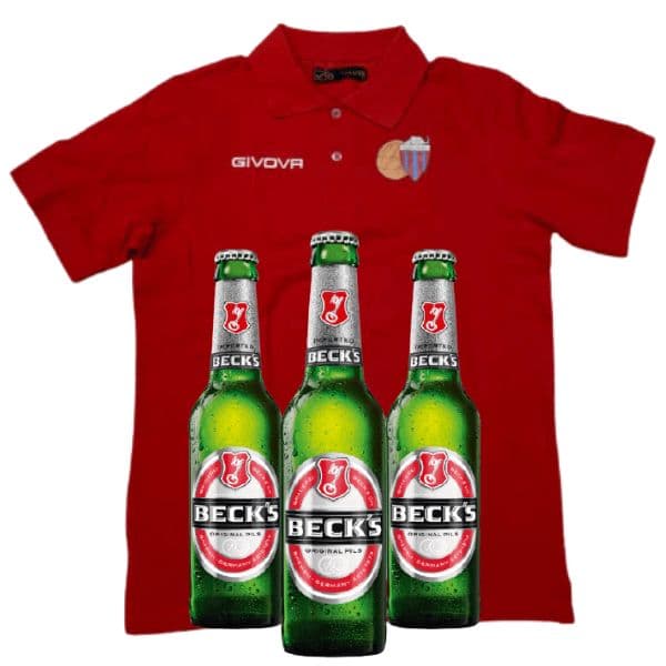Kit Catania Calcio - Beck's Original 3 pezzi e Polo Catania Calcio