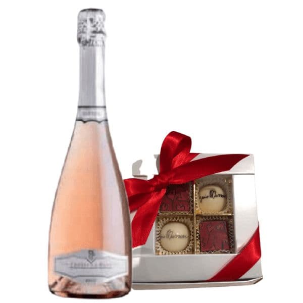 Kit Festa della Mamma - Prosecco Rose', Parline Assortite e Fiori Freschi