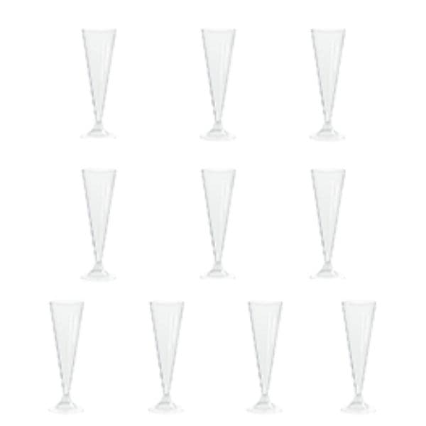 Set 10 Flute in plastica da 10cl