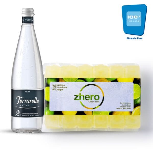 Kit Acqua Frizzante Ferrarelle Maxima e Ghiaccio Zhero Citrus Zest 