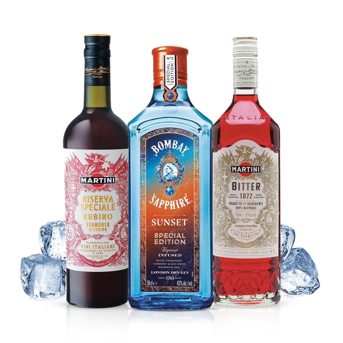Bombay Sunset Negroni Cocktail Kit - per 10 persone
