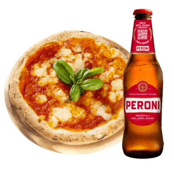 Margherita 29cm + Peroni (33 cl)