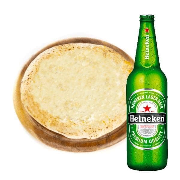 4 formaggi 29cm + Heineken Lager (33 cl)
