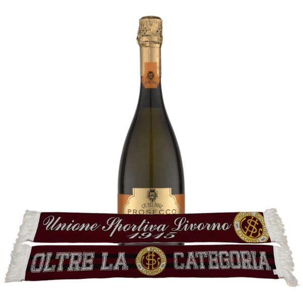 Prosecco Cà Del Doge + Sciarpa US Livorno 1915