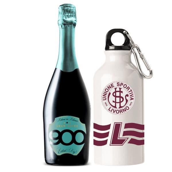Prosecco 900 Wine + Borraccia Termica US Livorno 1915