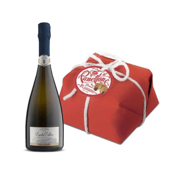 Alta Langa DOCG Limited Edition 2016 + Panettone Glassato Flamigni Incartato Rosso (750 g)