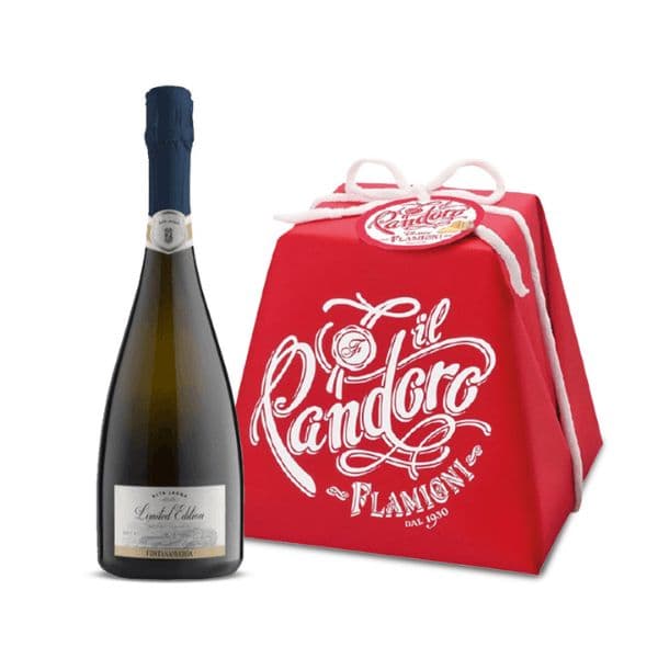 Alta Langa DOCG Limited Edition 2016 + Pandoro Classico Flamigni Incarto Rosso (750 g)