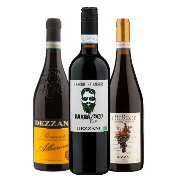 Kit Cantina Dezzani Piemonte DOC - Rosso 8 Bucce-Barbera Barbaverde-  Albarossa 