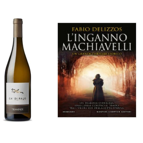 Traminer Tre Venezie. IGT 2019 + Libro L'inganno Machiavelli 