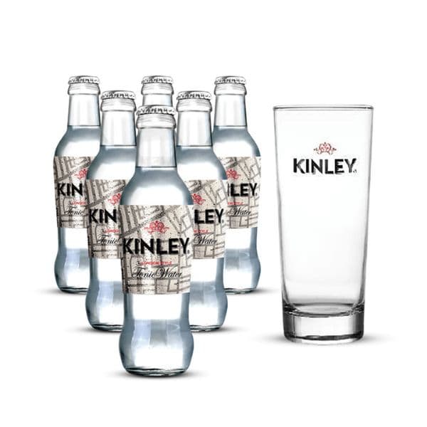 Kinley Tonic Water (20 cl) 6 pezzi con Bicchiere Kinley Incluso!