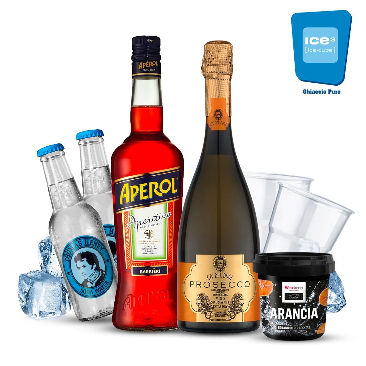 Aperol - Spritz Cocktail Kit con Arancia - per 10 persone 