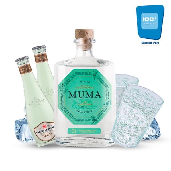 Muma Gin Tonic Kit con 2 bicchieri omaggio - per 10 persone