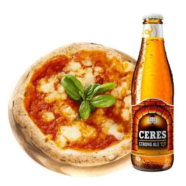 Margherita - Pronta in 5 minuti! + Ceres Strong Ale (33 cl)